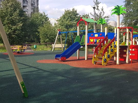 Для детских площадок из резиновой крошки