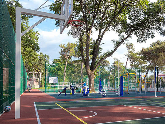 Для универсальных спортивных площадок