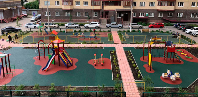 Безопасная площадка в ЖК 