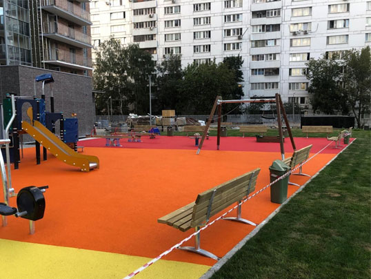 Восстановление цвета каучукового покрытия